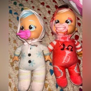 Charming Musical Baby Doll Duo - Pink and Red